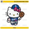 Hello Kitty Dodgers baseball PNG cute pitcher cartoon design