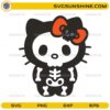 Hello Kitty skeleton Halloween SVG cute spooky kitty design