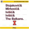 Illinois Fighting Illini Balkan players PNG with Stojakovic Mirkovic Ivisic typography
