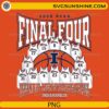 Illinois Fighting Illini Final Four 2026 PNG with jersey lineup and basketball logo