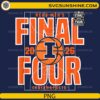 Illinois Fighting Illini Final Four 2026 PNG with basketball court and logo design