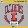 Illinois Fighting Illini logo PNG with laurel wreath and classic I emblem