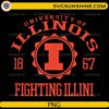 Illinois Fighting Illini University of Illinois vintage logo PNG design