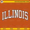 Illinois retro typography SVG design for Cricut and Silhouette