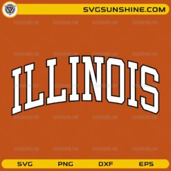 Illinois retro typography SVG design for Cricut and Silhouette