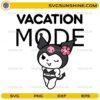 Cute Kuromi Vacation Mode SVG summer kawaii character design