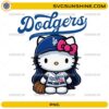 LA Dodgers Hello Kitty baseball PNG cute girl fan cartoon design