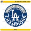 Los Angeles Dodgers World Series Champions 2025 logo design
