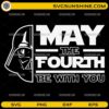 May The Fourth Be With You SVG with sci-fi inspired design