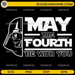 May The Fourth Be With You SVG with sci-fi inspired design
