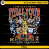 Michigan Final Four 2026 NCAA men basketball team collage PNG design