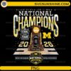 Michigan National Champions 2026 NCAA basketball trophy PNG design