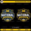 Michigan National Champions 2026 SVG bundle with two badge designs