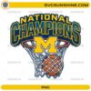 Michigan national champions basketball hoop PNG design