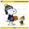 Snoopy and Woodstock Michigan basketball cartoon PNG design