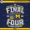Michigan Wolverines Final Four 2026 slam dunk basketball PNG design