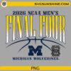 Michigan Wolverines Final Four 2026 vintage gradient NCAA basketball PNG
