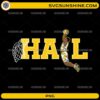 Michigan Wolverines HAIL dunk basketball PNG design with player silhouette