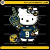 Michigan Wolverines Hello Kitty PNG JJ McCarthy #9 football cute design
