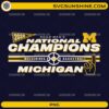 Michigan Wolverines National Champions 2026 PNG NCAA basketball design