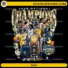 Michigan Wolverines National Champions 2026 basketball team collage PNG