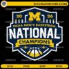 Michigan Wolverines National Champions Badge 2026 SVG PNG DXF EPS NCAA emblem design