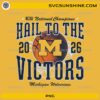 Michigan Wolverines Victors 2026 PNG NCAA basketball national champions design