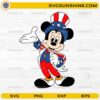 Mickey Mouse wearing patriotic outfit 4th of July SVG design