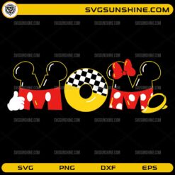 Mom Mickey Minnie SVG cute cartoon mother’s day design