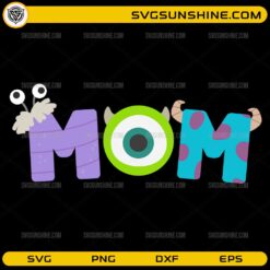 cute monster mom SVG cartoon mom design for Cricut