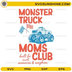 Monster truck moms club SVG funny offroad mom design