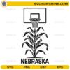 Nebraska basketball corn SVG Midwest hoops design