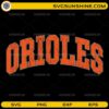 Orioles retro distressed typography SVG design for Cricut and Silhouette