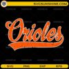 Orioles script vintage SVG design for Cricut and Silhouette