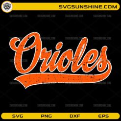 Orioles script vintage SVG design for Cricut and Silhouette