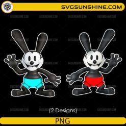 Oswald the Lucky Rabbit PNG vintage 1927 cartoon bunny design bundle