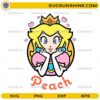 Cute Princess Peach SVG Super Mario character design