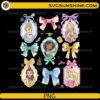 watercolor princess clipart with bows and frames cute fairy tale girls design