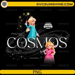 Protect The Cosmos PNG – Rosalina & Princess Peach Super Mario Galaxy Design