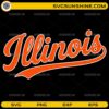 Retro Illinois SVG vintage distressed graphic design