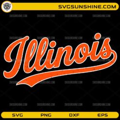Retro Illinois SVG vintage distressed graphic design