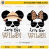 Safari Mickey Minnie SVG bundle lets get wild designs
