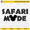 Safari Mode SVG with safari mouse head silhouette design