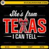 She’s From Texas SVG Texas pride western quote design
