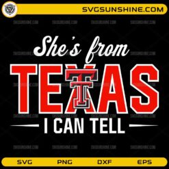 She’s From Texas SVG Texas pride western quote design