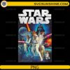 Star Wars vintage classic movie poster PNG design