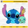 Cute Stitch and Scrump cartoon SVG design for Cricut