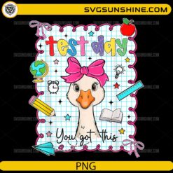 cute goose test day design with you got this message and school elements