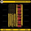 Trojans American flag SVG distressed vintage football team design
