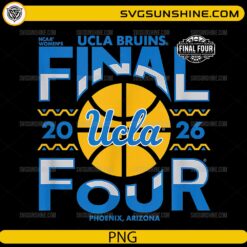 UCLA Bruins Final Four 2026 women’s basketball PNG design